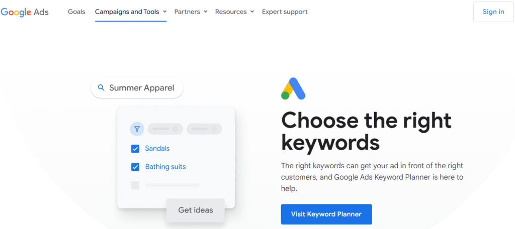Google Keyword Planner