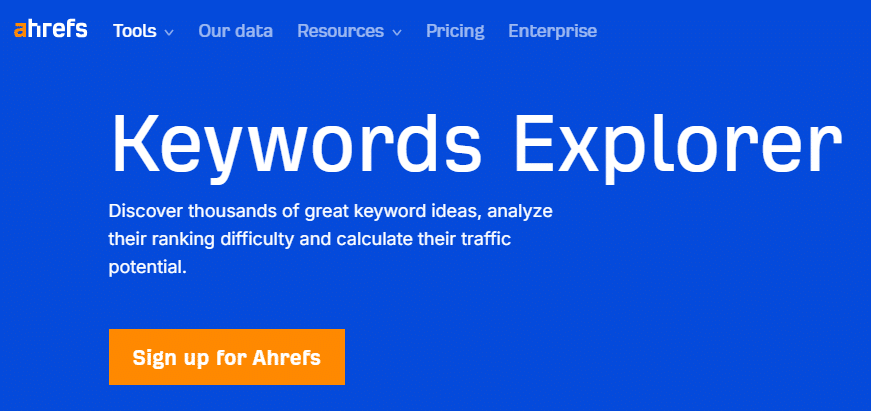 Ahref Keyword Explorer