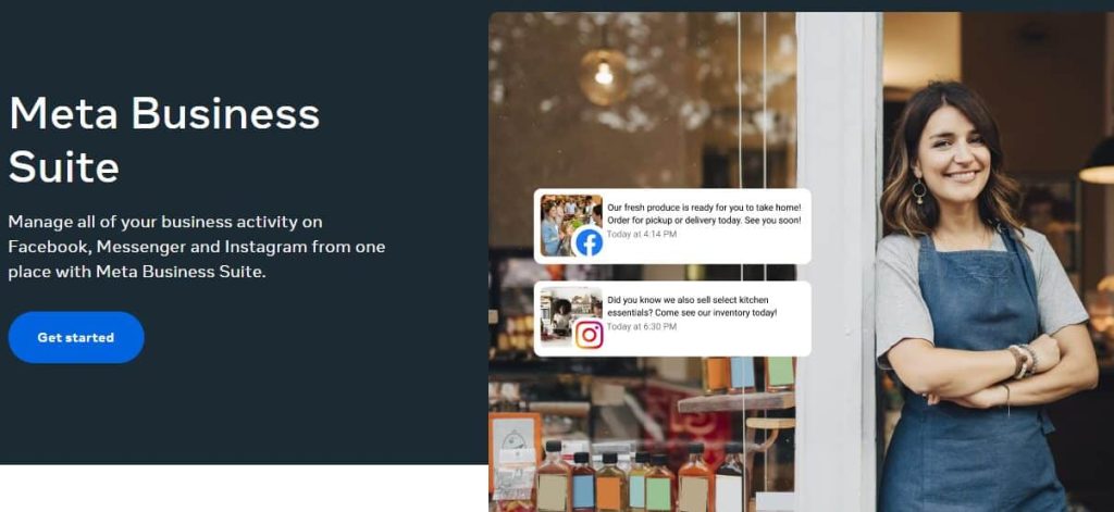 Meta Business Suite platform
