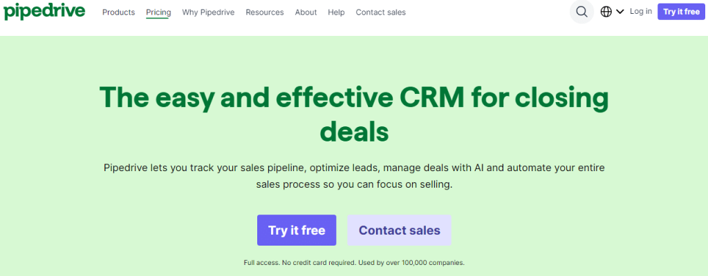 Pipedrive CRM Tool