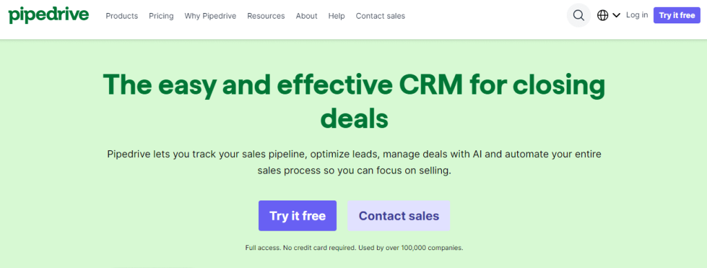 Pipedrive CRM