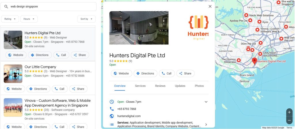Google Business Profile listing