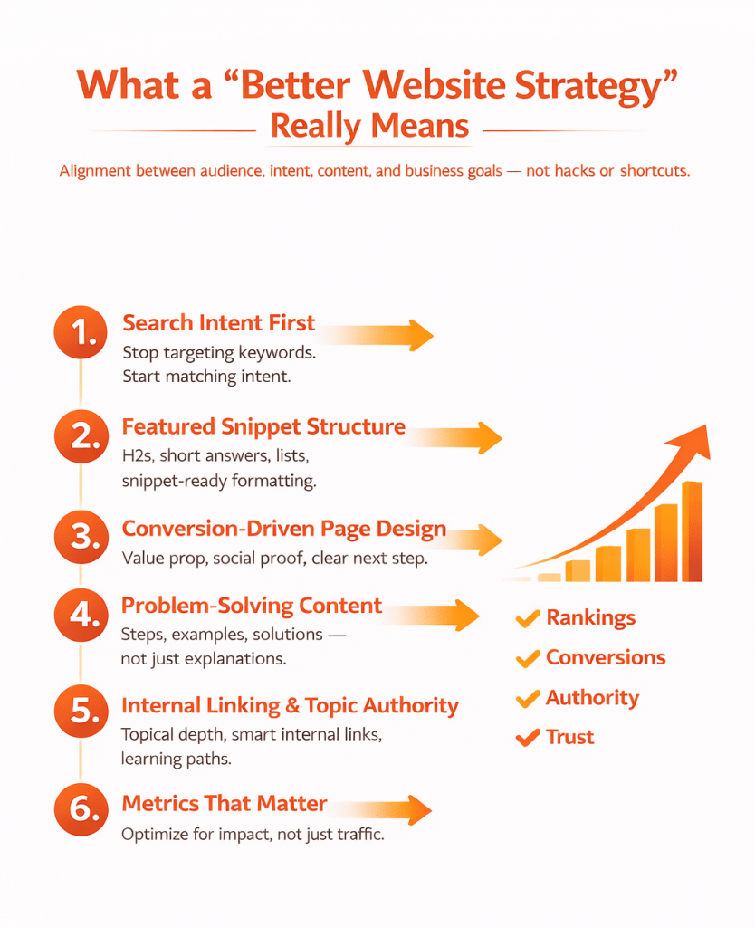 Better Website Strategy for More Traffic