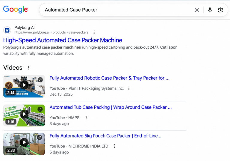 Automated Case Packer Search Results (1)